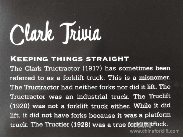 世界上第一台叉车的来龙去脉