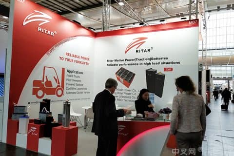 瑞达电源完美型叉车电池在德国CeMAT引关注