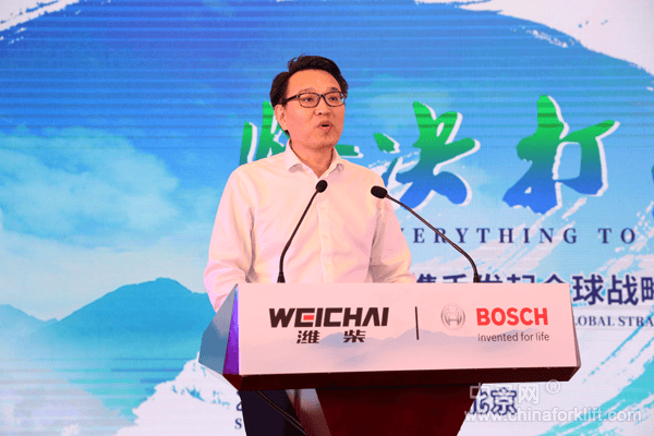 潍柴发出倡议  心系中国叉车