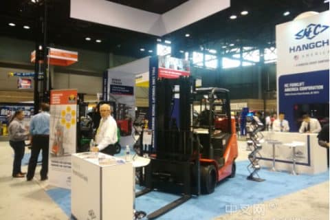杭叉集团在ProMat 2019展中国叉车出口第一品牌风采