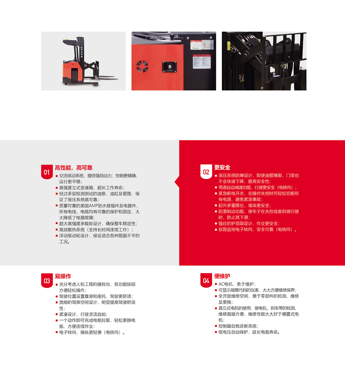 中力 1.5吨前移式电动叉车CQD15SS