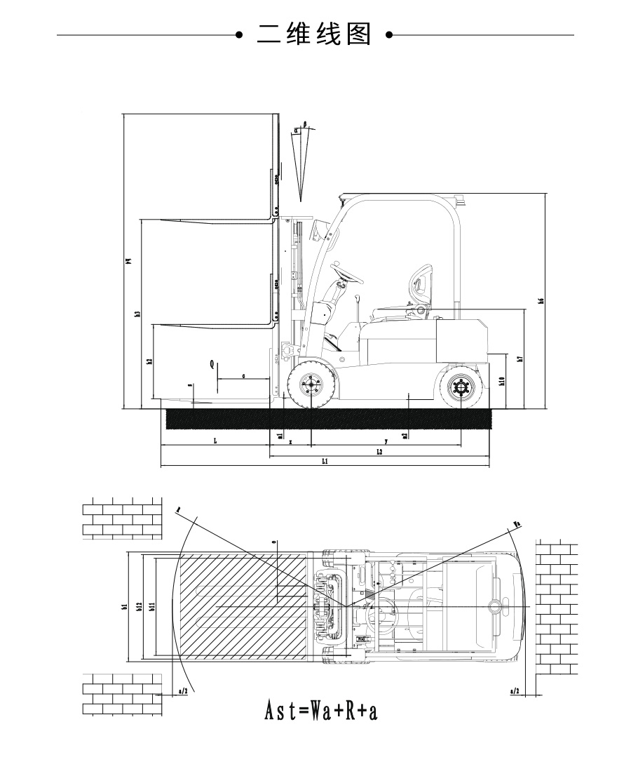 中力 1.8/2.0吨电动平衡重叉车 CPD18/20FVD8