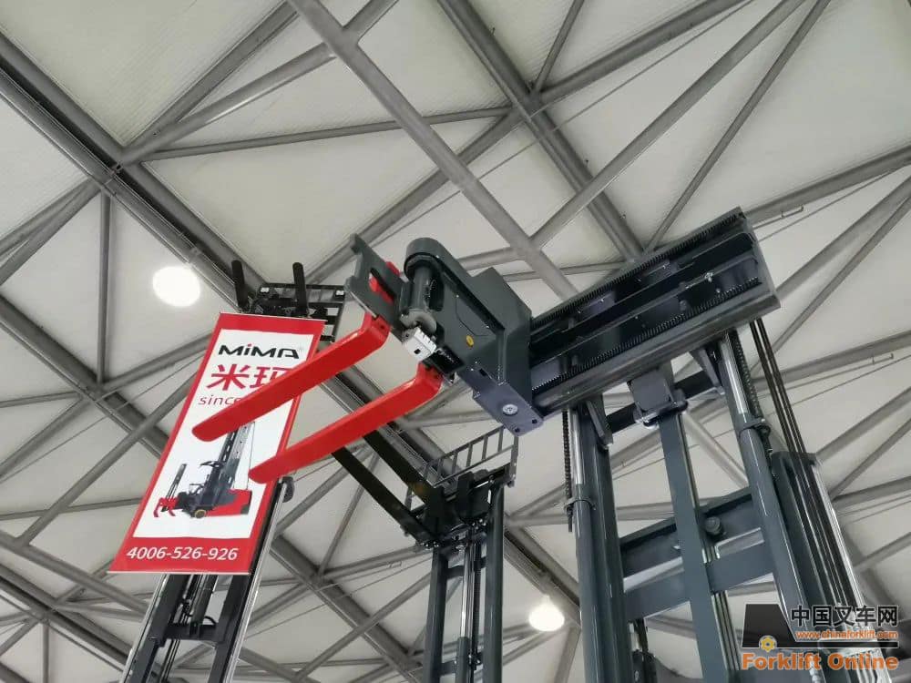 米玛电动叉车助力亚洲生鲜冷链展，展现冷库搬运的专业性