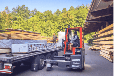 Combilift 推出 Combi-XLE电动多向叉车，室内室外都适用