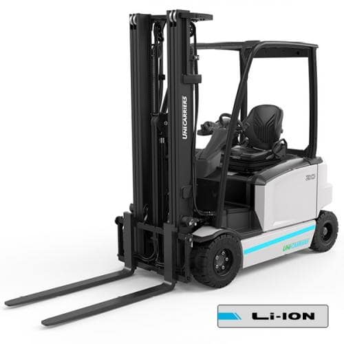瑞典UniCarriers公司推出两款电动平衡重叉车，将机动性和性能提升到一个新的高度！