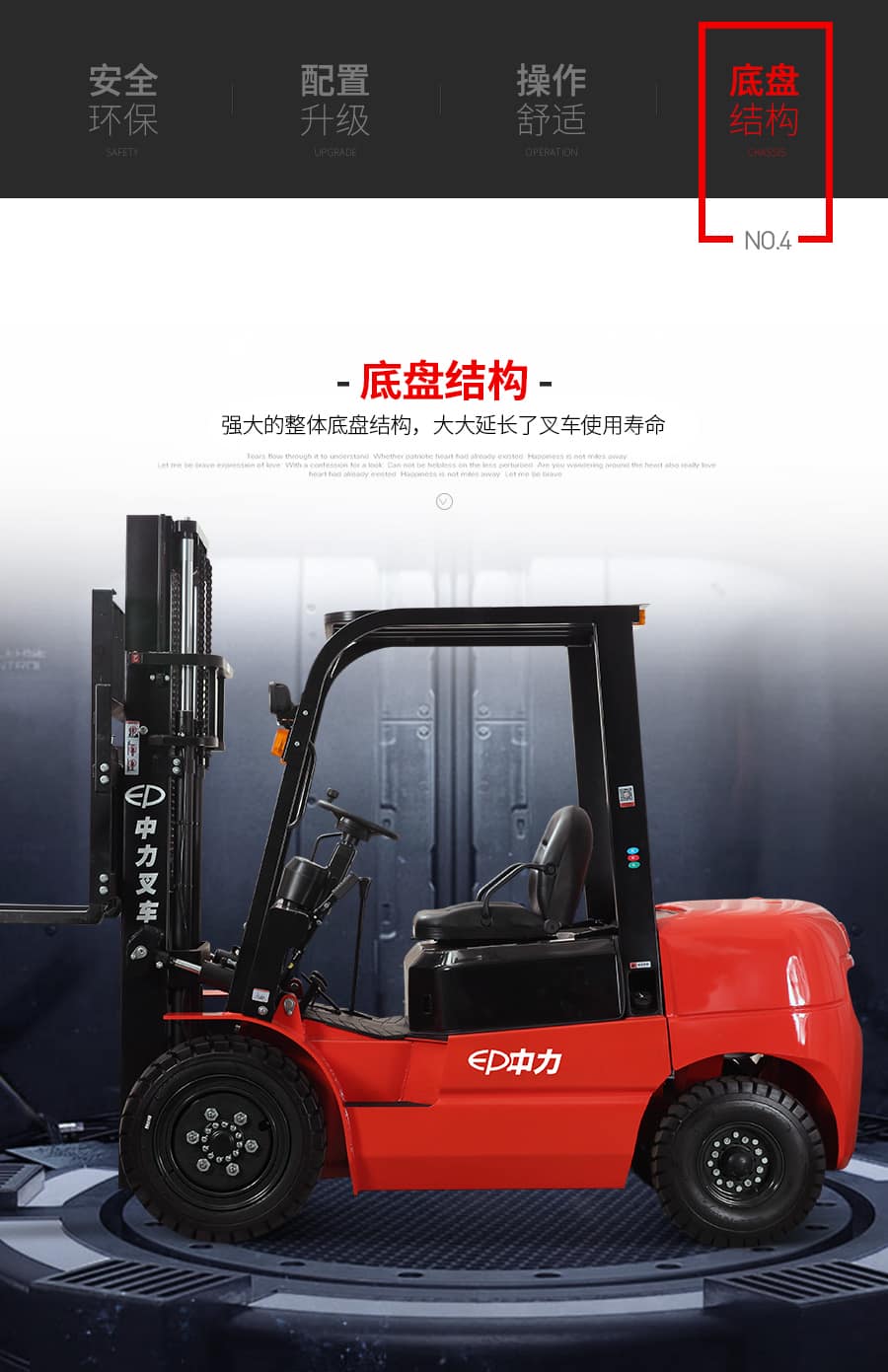 中力CPC/Q(D)35T3 3.5吨内燃叉车