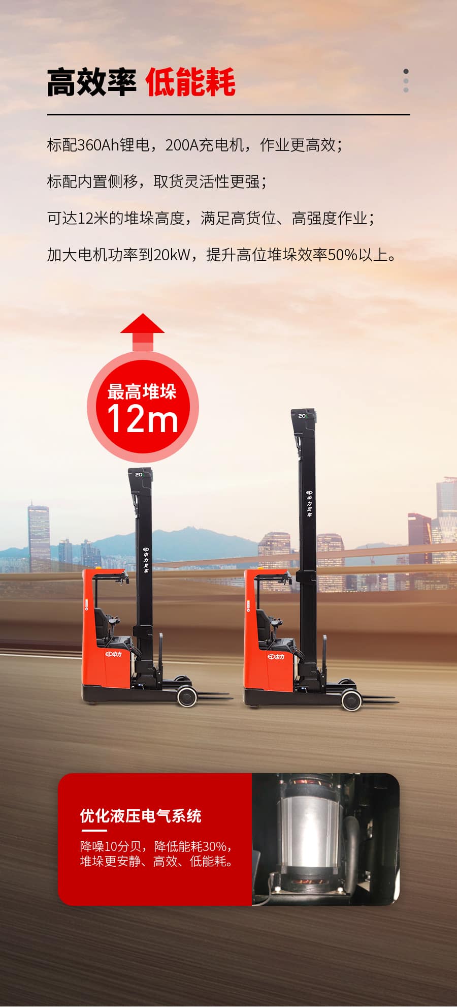 中力CQD20L 2.0吨锂电前移式叉车