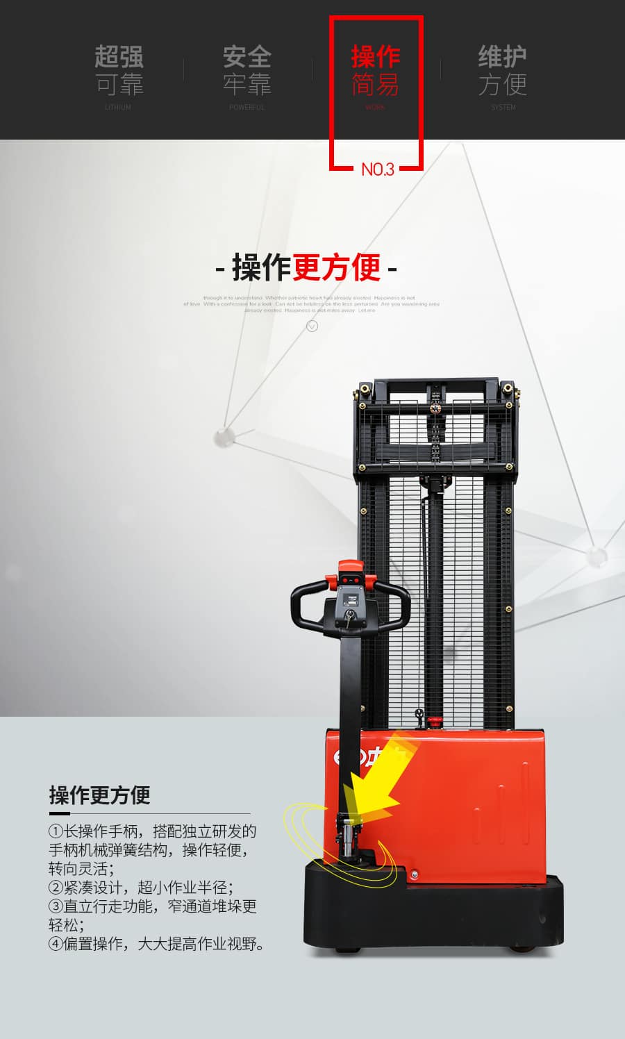 中力EST122 1.2吨电动堆高车