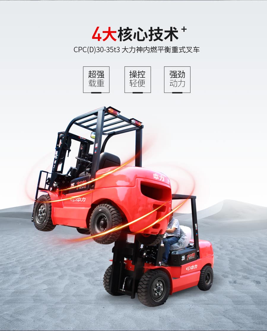 中力CPC(D)30/35T3 3.0/3.5吨内燃叉车 大力神