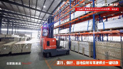 荣耀启航!合肥搬易通(MiMA米玛)MQC系列全向叉车批量发货,赋能仓储作业高效升级!