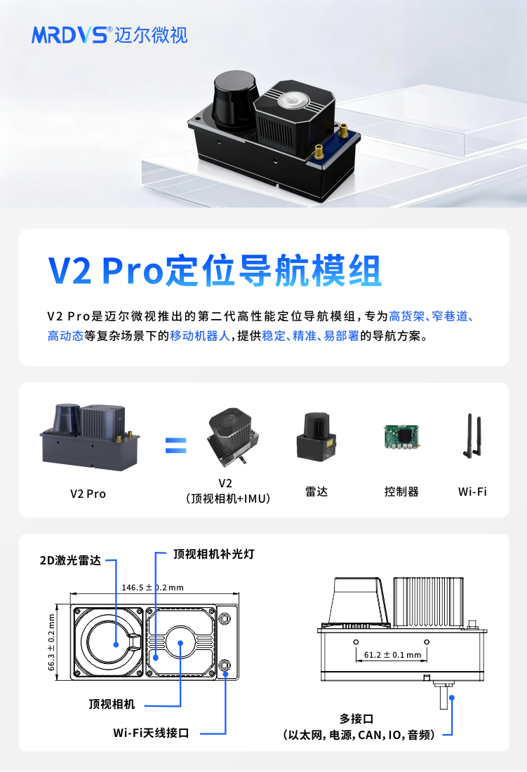 空间感知再升级｜迈尔微视V2 Pro定位导航模组正式发布
