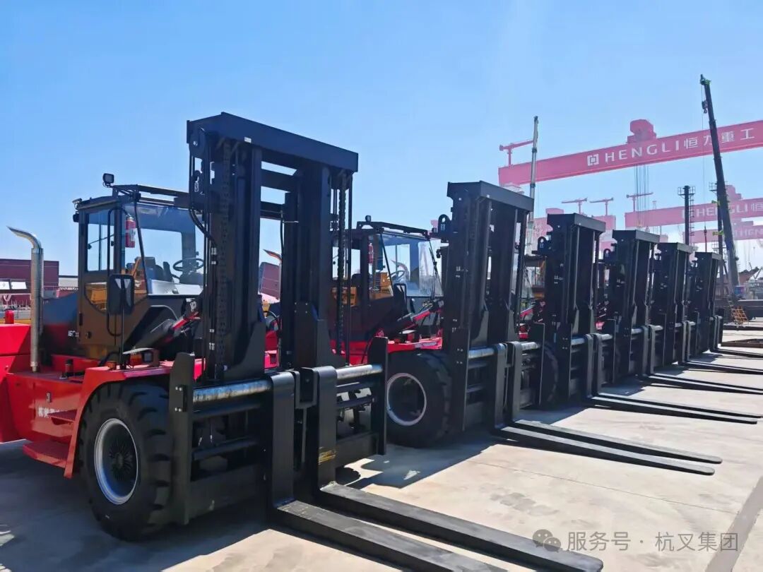 200台!杭叉携手北方头部船厂,夯实东北重工搬运硬实力