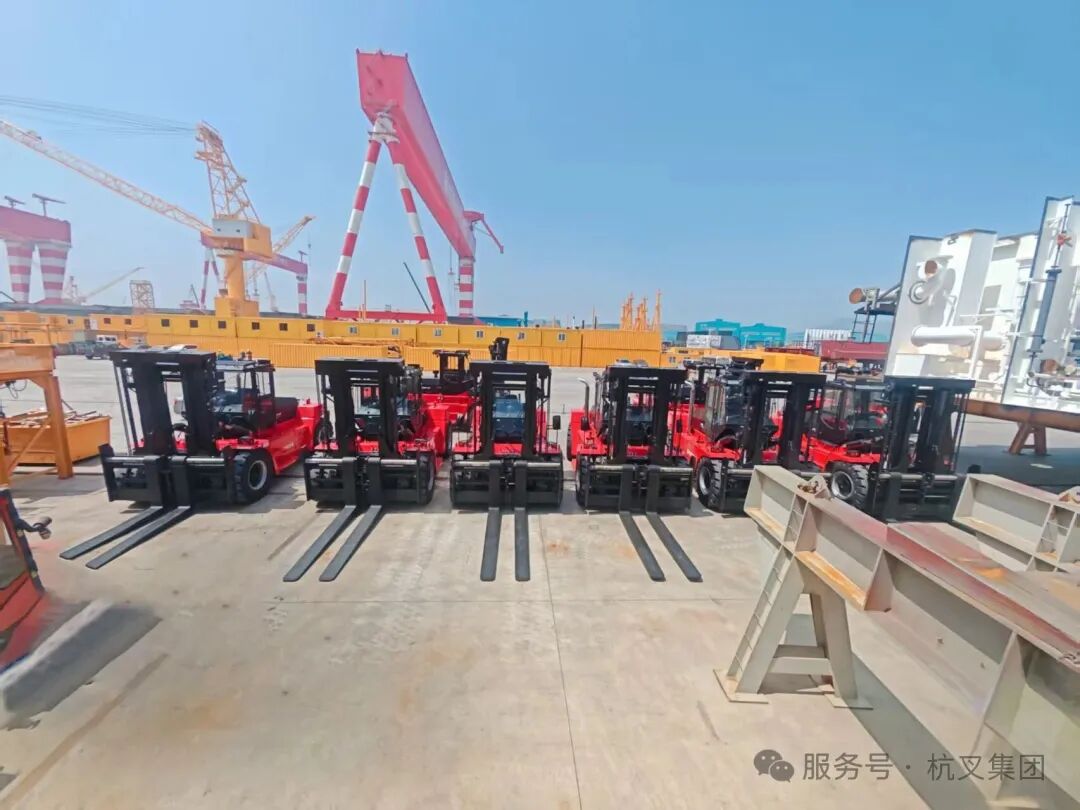 200台!杭叉携手北方头部船厂,夯实东北重工搬运硬实力