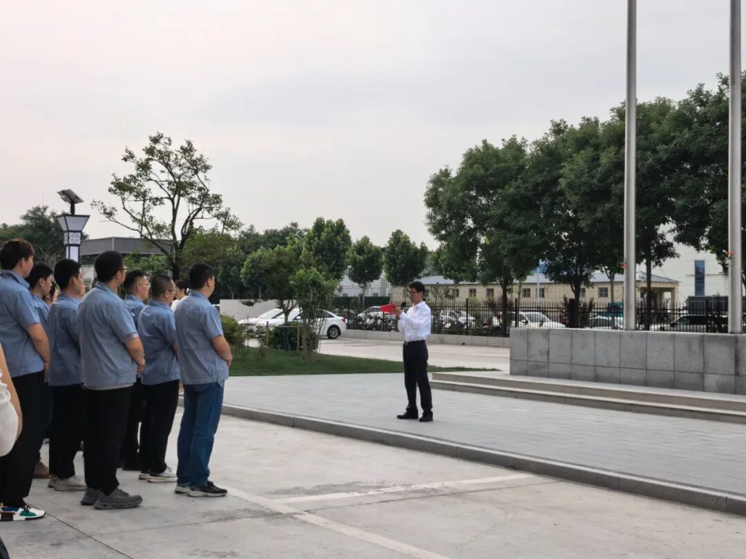 新厂新气象 国旗映初心 | 得普达电机举行首次升旗仪式,凝心聚力启新程